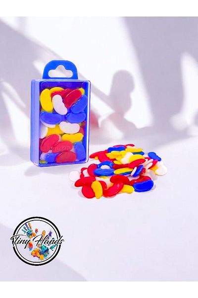 tiny hands 1 Pack Colorful Plastic Number Beans - 1St Counting Beans for Classrooms