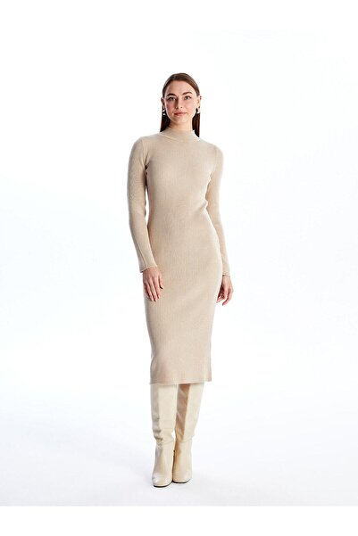 LC Waikiki Lcwaikiki Classic Half Turtleneck Women's Knitwear Dress