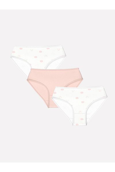 LC Waikiki LCW Παιδικά εμπριμέ εμπριμέ εσώρουχα για κορίτσια 3 τεμ