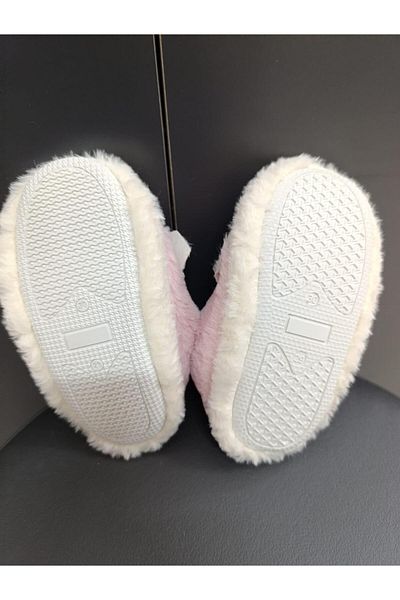 Bukond Cotton Lined Children's Shoes - Cat Figure, Non-Slip Sole, Multi-Purpose Nursery and Home Shoes