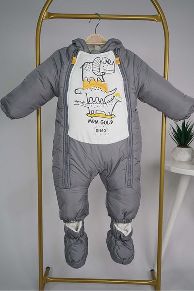 MİNİKO KİDS Men's Cotton with Double Zipper with Boots Astronaut