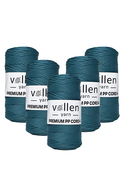 vollen yarn 1000 gr Πολυεστερικό νήμα μακραμέ, 2mm Σετ 5, Σχοινί μακραμέ, Σχοινί Supla, Σχοινί τσάντας, 1150 μέτρα