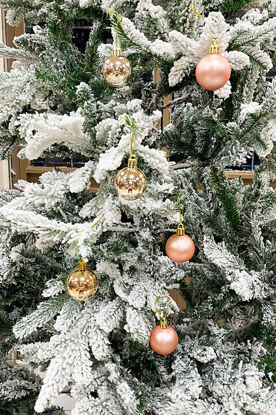 Yusuf Dirik YD Party Supplies Christmas Tree Ball 3 Pieces Shiny 3 Pieces Matte Total 6 Pieces 4 cm Size