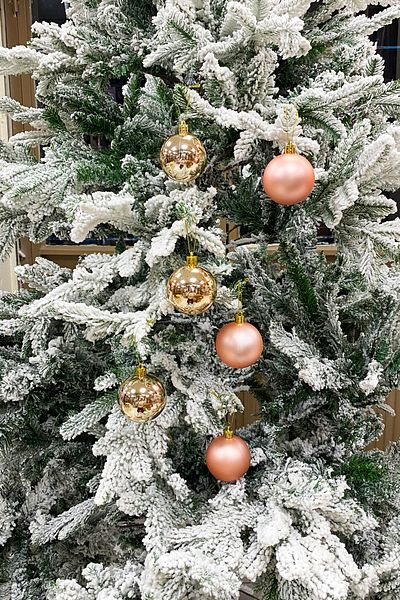 Yusuf Dirik YD Party Supplies Christmas Tree Ball 3 Pieces Shiny 3 Pieces Matte Total 6 Pieces 6 cm Size