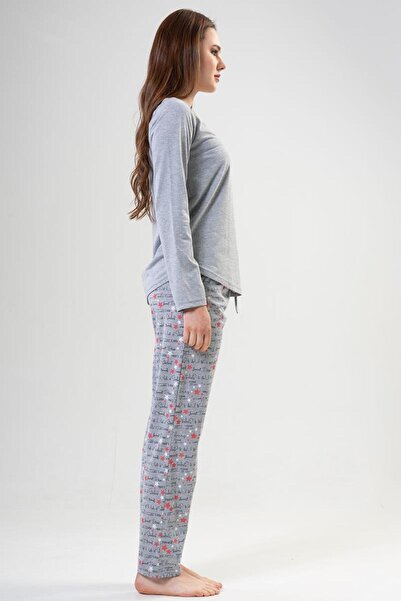 VİENETTA Kadın Uzun Kol Pijama Takım, 204178