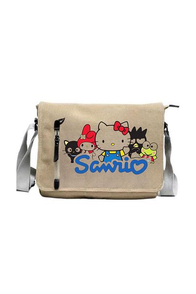 Touz Moda Sanrio Printed Unisex Beige Messenger Bag