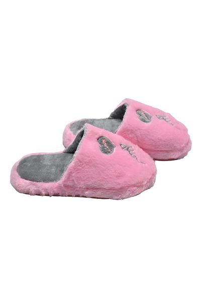 Sia Çanta Sia Eva Based Comfortline Sliding Carpet Slippers - Furry Heart Finger Sliding Pattern