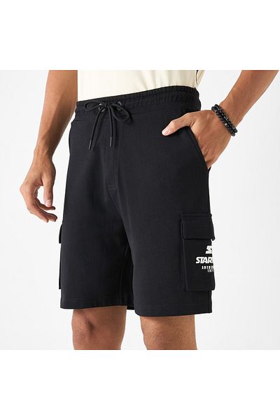 Starter Printed Shorts with Drawstring Closure and Pockets