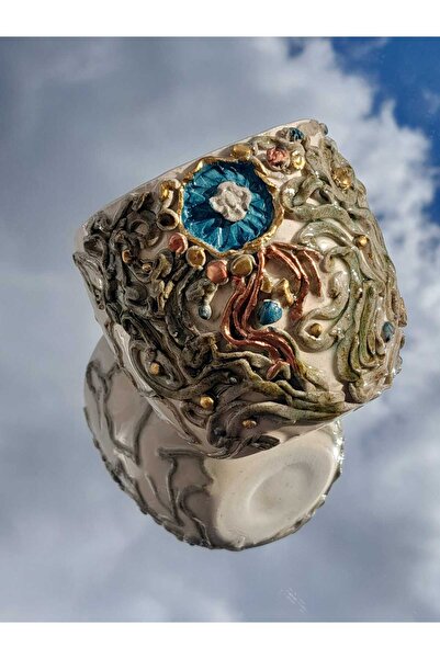 No8 Seramik Stüdyo Engraved Ceramic Cup