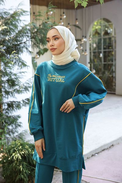Ryzi Moda Σετ φόρμας Hijab - Γυναικείο Σετ δύο τεμαχίων