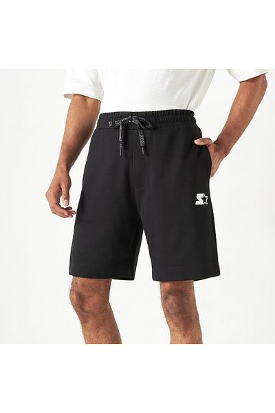 Starter Printed Shorts with Drawstring Closure and Pockets