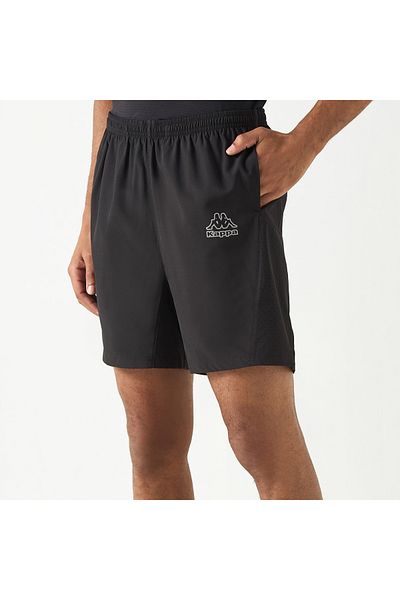 Kappa Logo Print Shorts with Pockets and Elasticated Waistband