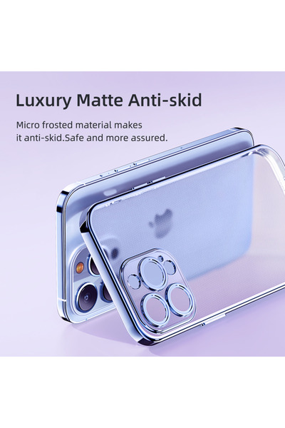 Rock Case for iPhone 14 Electroplating Matte Black