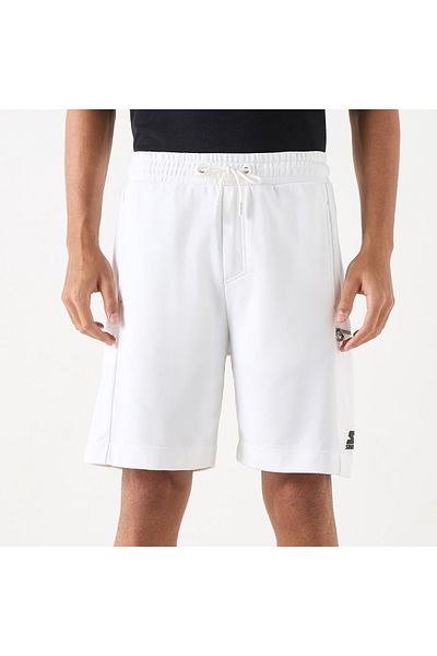Starter Logo Print Shorts with Zip Detail and Drawstring Closure