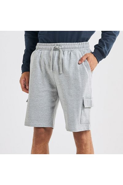 FAV Solid Flexi Waist Shorts with Drawstring Closure
