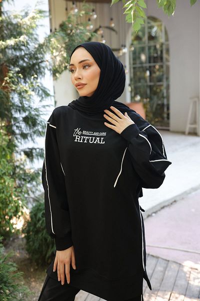 Ryzi Moda Σετ φόρμας Hijab - Γυναικείο Σετ δύο τεμαχίων