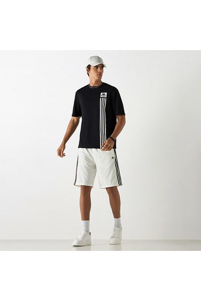 Kappa Striped Shorts with Drawstring Closure and Pockets