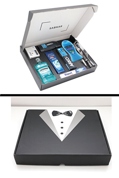 Arko Men Damat Çeyiz Seti Erkek Bohçası Nişan Bohçası Erkek Bakım Seti Çeyiz ...