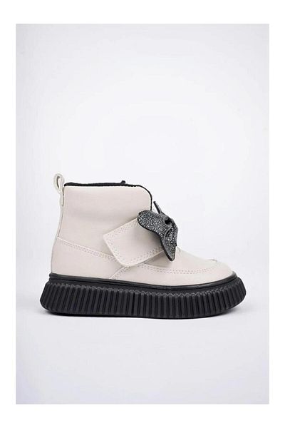 Papuçcity Arzen 03043 Baby Girl's Bow Thermal Boots