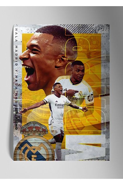 DekorHane Kylian Mbappe - Pictură metalică