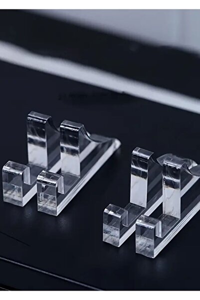 Pleksi Marketi Plexy Transparent Rahmened Foot--4 Pieces--