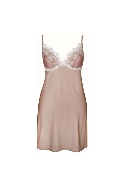 Magic Form 7592 Κοντό νυχτικό με κεντημένο στήθος και μισό σφουγγάρι ύφασμα ζ...