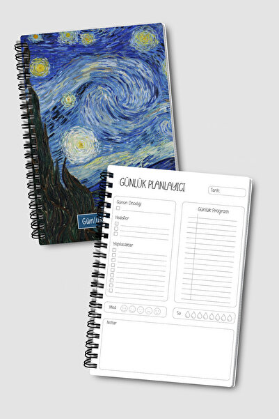 Eldesen Tasarım Van Gogh 3'lü Planlama Seti, Günlük Planlayıcı, Haftalık Planlayıcı, Yapılacaklar, Akademik Ajanda