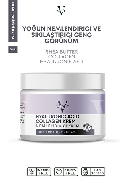 VIOLE BEAUTIES Hyaluronik Asit & Kollajen Leke Çıkartıcı Cilt Kremi Nemlendir...