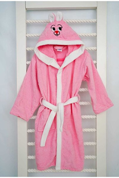 MNSTEKSTİL Mnsevtekstil - رداء حمام للأطفال 7/8، 100% قطن، مع أذنين وغطاء للر...