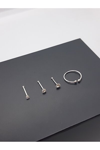 Set 925 Ayar Gümüş (4 Adet) Ekonomik Hızma Seti (1,5mm-2mm-2,5mm Yuvarlak Taş...