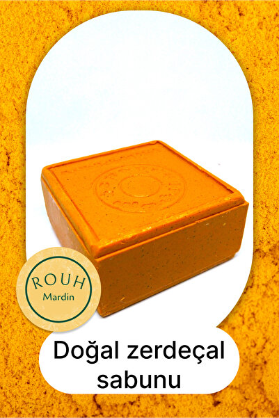 ROUH Mardin Doğal Zerdeçal Sabunu 160 Gr kepek ve diğer saç derisi sorunlarına