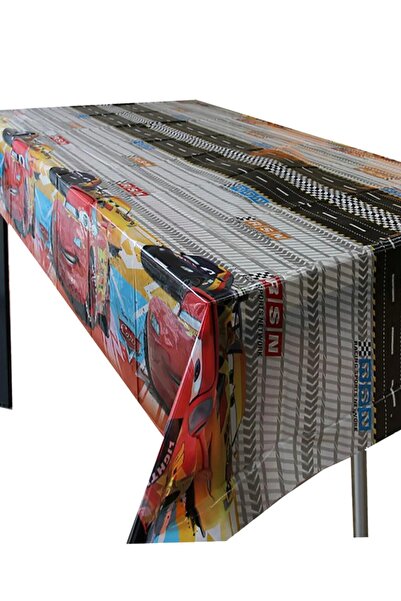 FOKUL Cars Arabalar Temalı Masa Örtüsü 120x180 Cm Doğum Günü Partisi