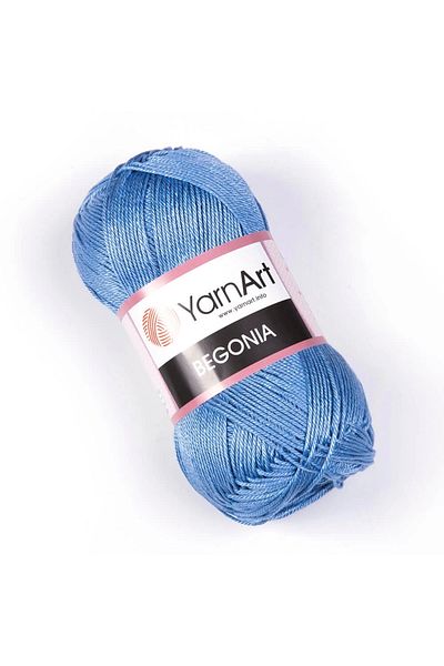 Yarnart Begonia - Ață de tricotat manual mercerizat Albastru-5351
