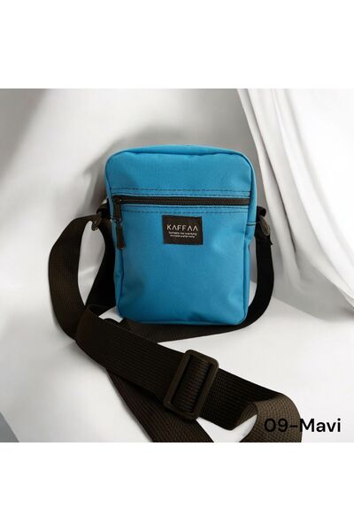 KAFFAA Τσάντα χειρός και ώμου Unisex με λουράκι και τσέπες με φερμουάρ - Ανδρ...