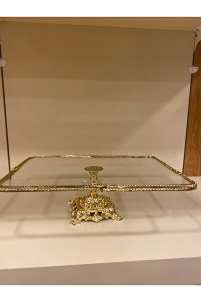 PLUS HOME Presentation Cast Brass under Glass 36X26Cm - Footed