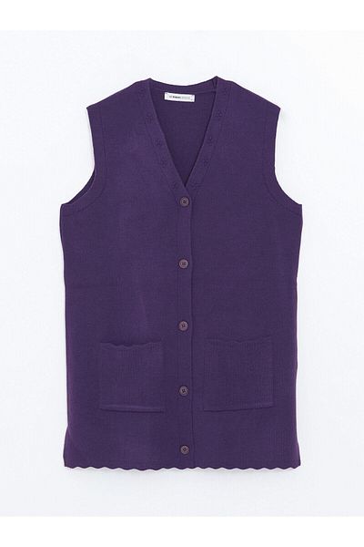 LC Waikiki Lcw Grace V-Neck Women's Knitwear Vest