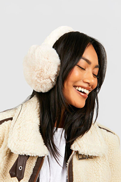 Pissos Women's Soft Textured Plush Earmuff Foldable Winter Ear Warmer Ear Muff