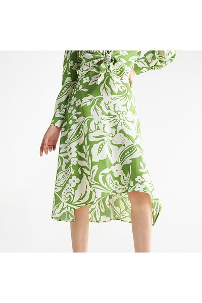FAV All-Over Print Skirt with Semi-Elasticated Waistband