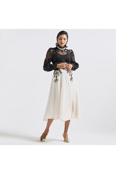 FAV Embellished Midi Skirt