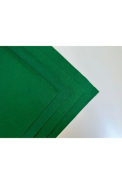 Farchel Dark Green Meter Thin Felt Fabric - Felt 1 mm Activity Felt Colored Felt 1 Meter 100 cm X 100 cm