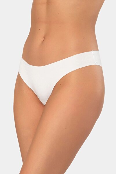 TÜREN 908 Chiloți brazilian Laser croială pentru femei-alb