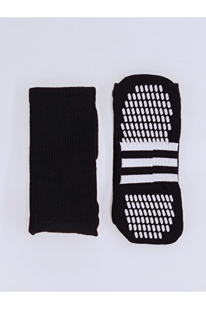 Shuttle Park Unisex High Pro Μαύρες Αντιολισθητικές Πετσέτες Σιλικόνης Αθλητικές Κάλτσες Match