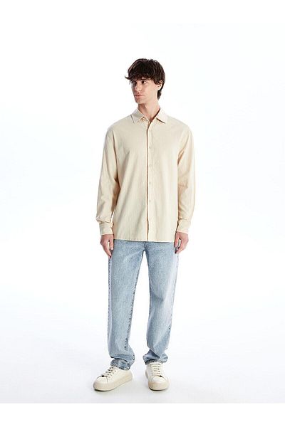 LC Waikiki Ανδρικό μακρυμάνικο πουκάμισο LCW Casual Regular Fit