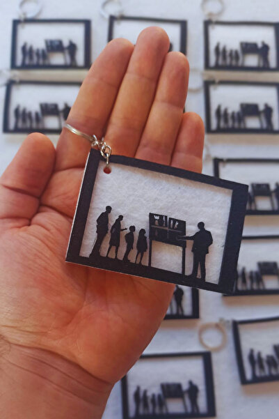 Aydede Oyunevi سلسلة مفاتيح من اللباد هدية خاصة لعيد المعلم في 24 نوفمبر (5 قطع)