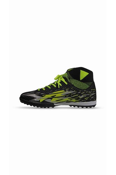 M.P. Pantofi de fotbal M.P unisex negru-galben Astroturf și teren - cu șireturi, 241-1700GR