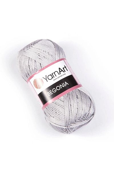 Yarnart Begonia - Mercerized Χειροποίητο Πλεκτό Νήμα Ανοιχτό Γκρι-4920