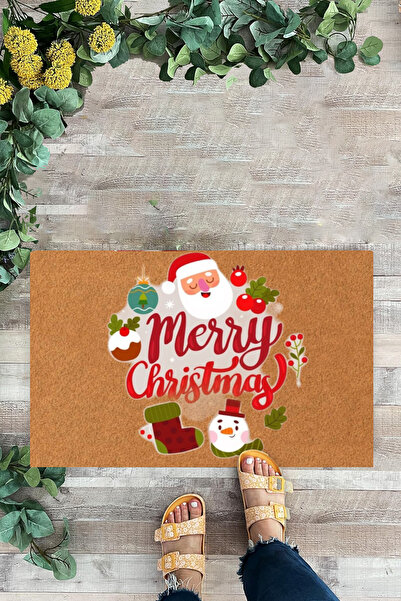 KARMAT Merry Christmas, Patterned Door Mat, Interior and Exterior Door Mat
