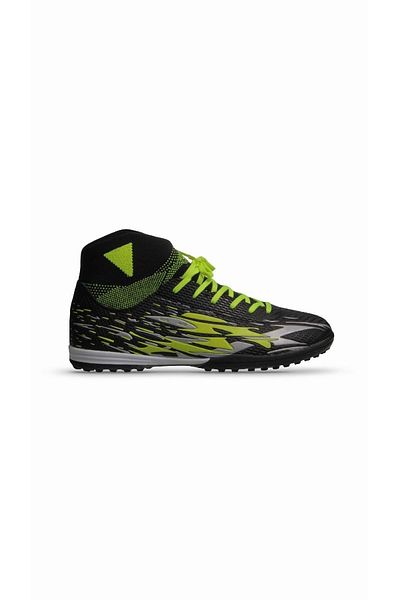 M.P. Pantofi de fotbal M.P unisex negru-galben Astroturf și teren - cu șireturi, 241-1700GR