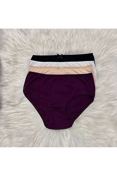 ek bykuzeylingerie Σετ βαμβακερό εσώρουχο ψηλόμεσο 4 τεμ