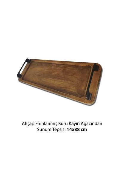 KATREMİA Zühre 502 Wooden Baked Dried Beech Plain Tray 14X38Cm